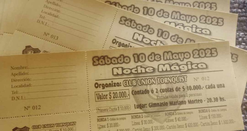 10 de mayo: XIV Noche Mágica, el gran bingo familiar del Club Unión