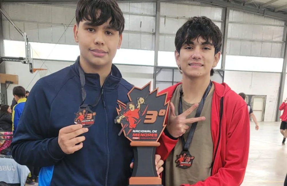 Handball: Eitan Riquelme y Lautaro Martin lograron el tercer puesto del torneo Nacional de menores
