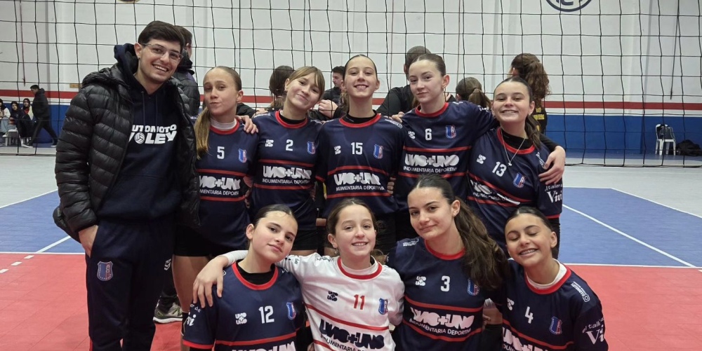 El Sub 14 de Automoto Vóley fue local ante Tiro Federal y Unión Pigüé 