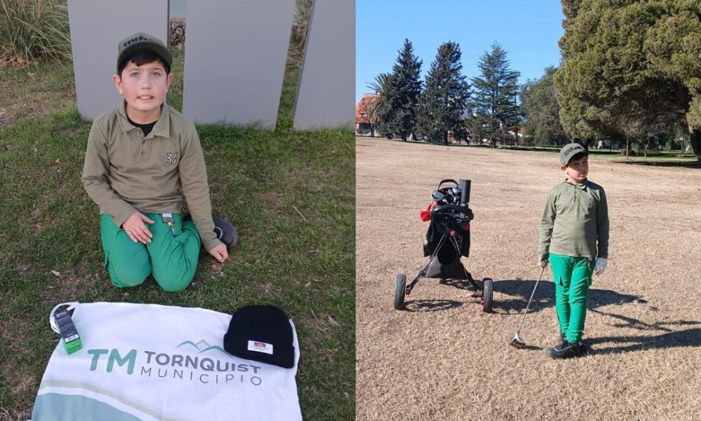 El serrano Tobías García lidera el torneo de golf en Palihue