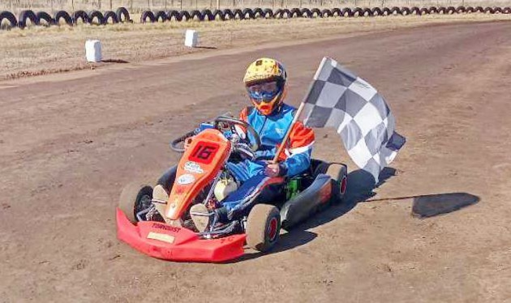 Gran primer puesto para Francisco Bergonde en un competencia de karting desarrollada en Puan