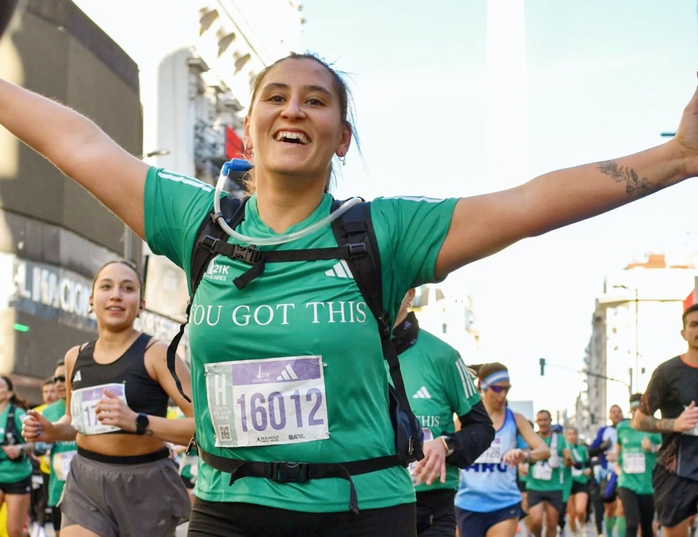 La tornquistense Florencia Martínez participo de los 21K de Buenos Aires