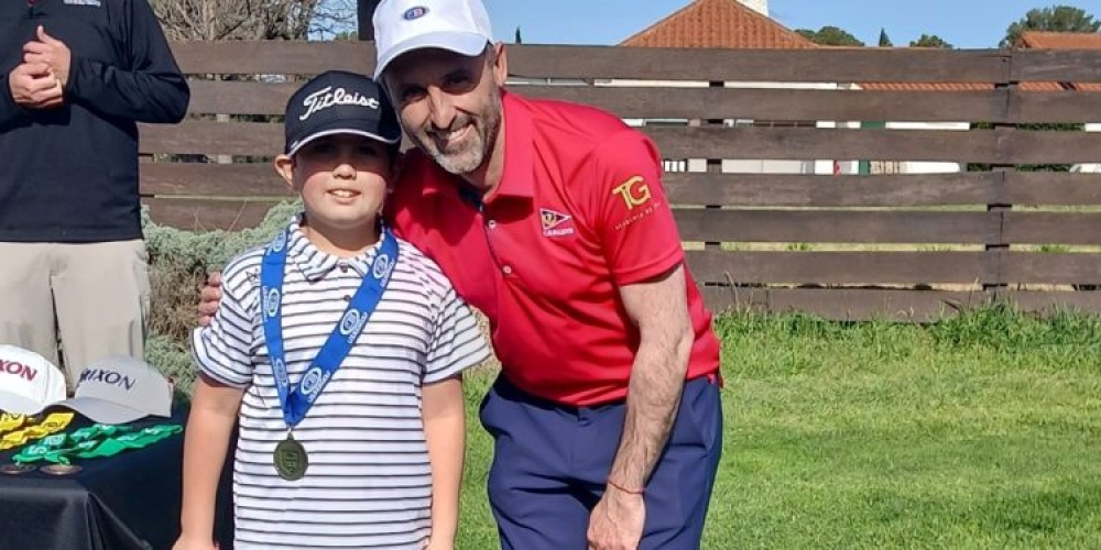 Tobías García, el golfista prodigio de 7 años de Sierra de la Ventana se volvió a lucir