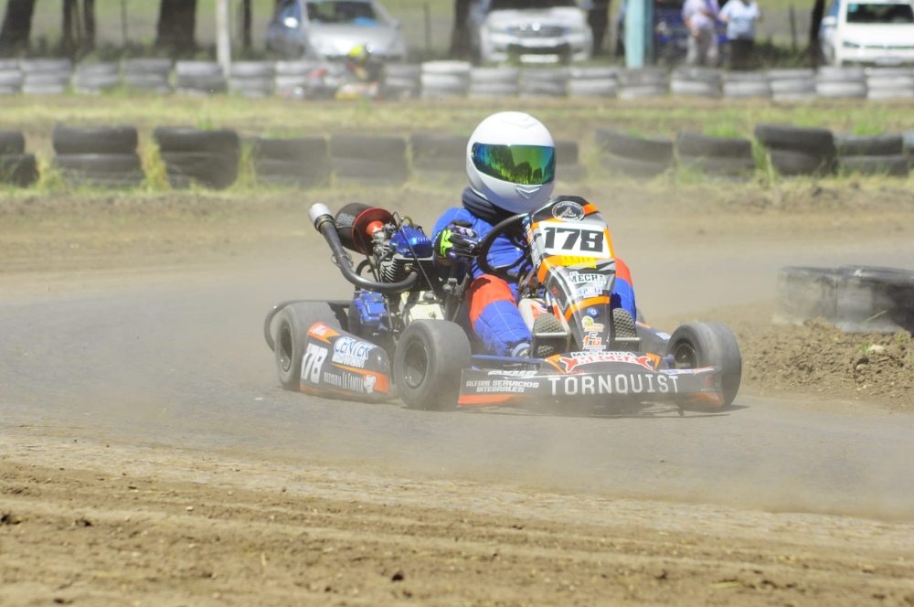 Diego ”Mecha” Moriamés cerró el año con un destacado sexto puesto en el Superkart