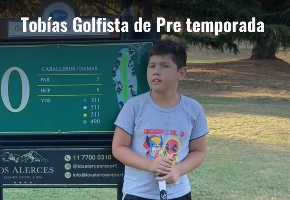 Tobías García afronta la temporada de verano 2026 en el golf junior