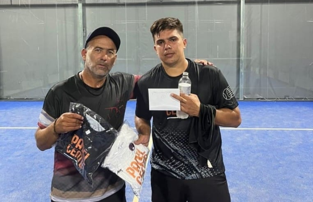 Julián Toy y Jeremías Lacasta fueron campeones en un torneo de pádel disputado en Puan