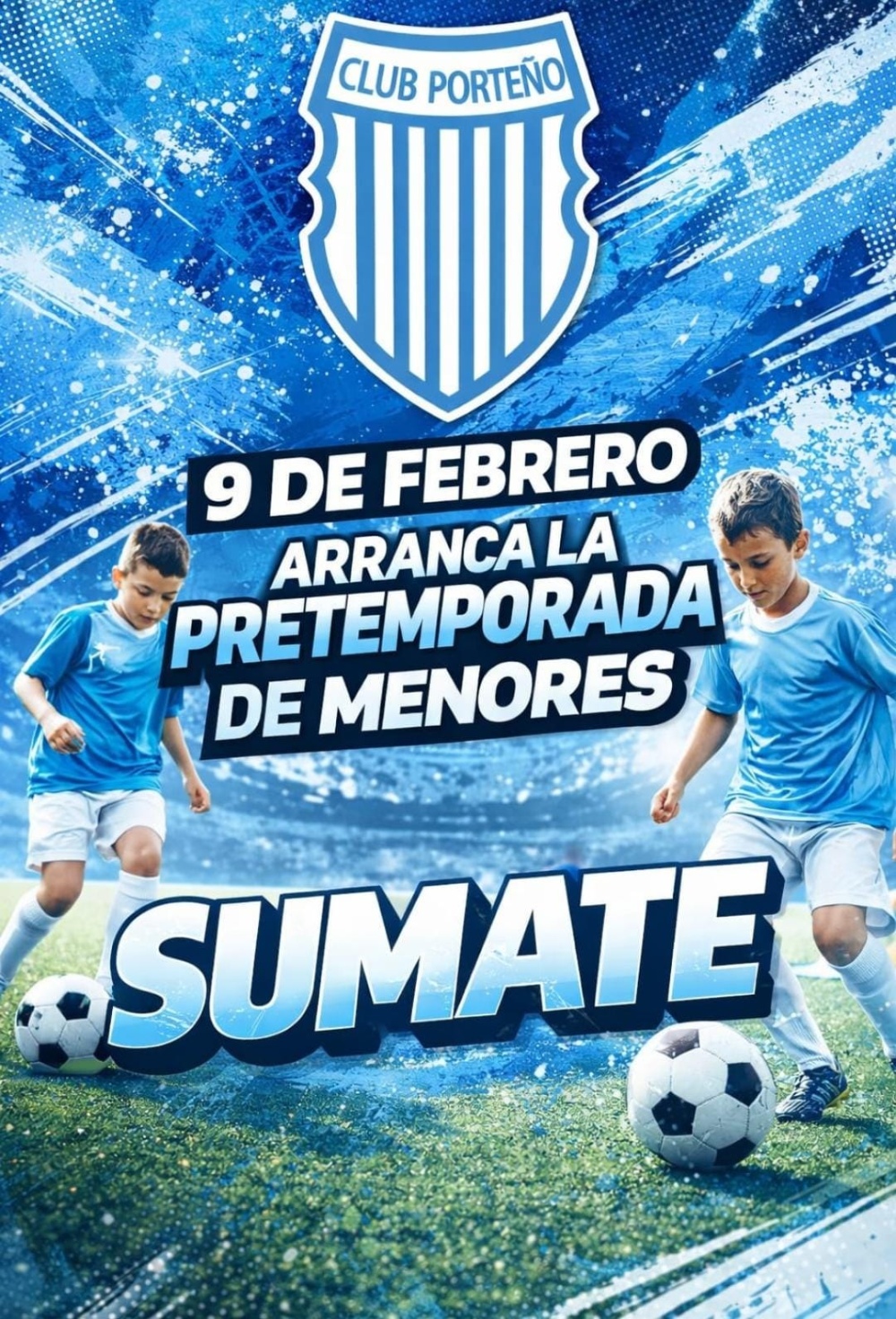 Porteño de Saldungaray pone en marcha la pretemporada del fútbol menor e infantil