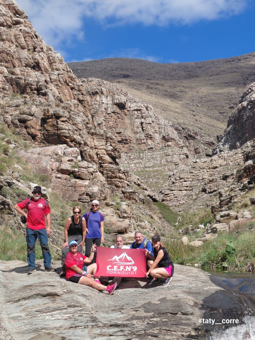 Grupo de entrenamiento del CEF N° 9 realizó travesía en Sierras Grandes