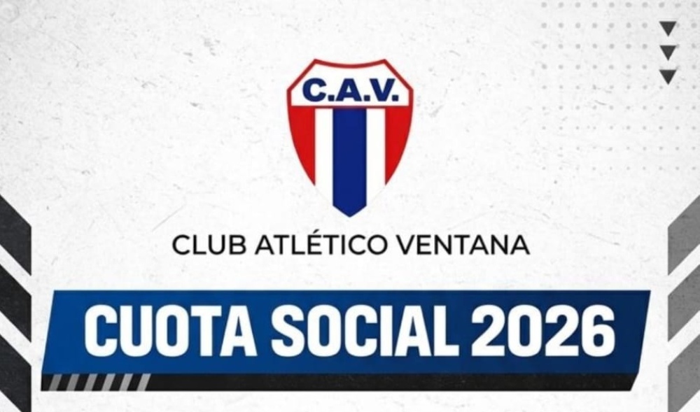 Club Atlético Ventana actualiza su cuota social para 2026