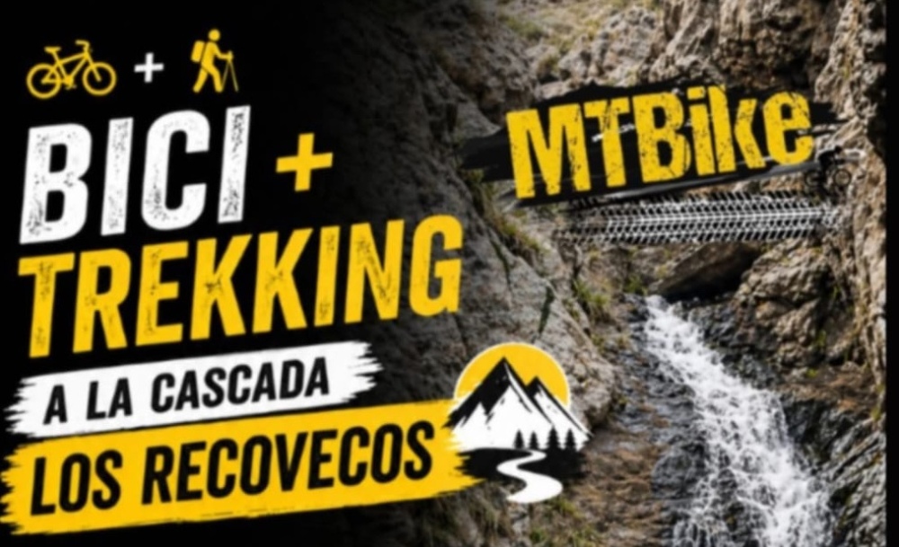 Proponen una jornada de bici y trekking a la cascada Los Recovecos en Sierra de la Ventana
