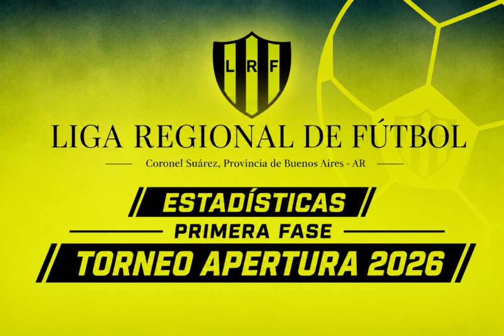 LRF: Algunas estadísticas de la fase regular del torneo Apertura de Primera masculino