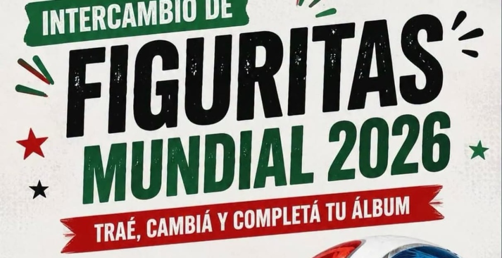 Intercambio de figuritas del Mundial 2026 en Sierra de la Ventana