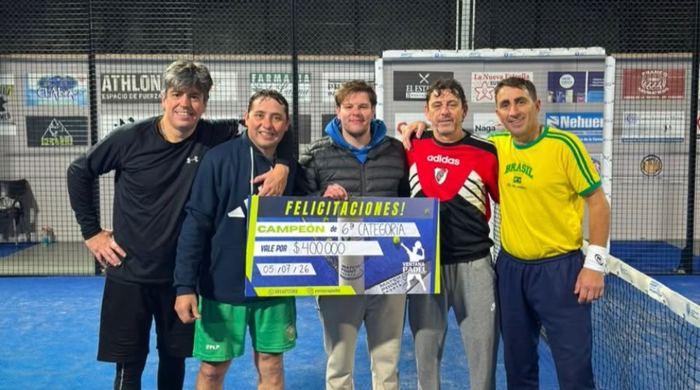 Hubo final tornquistense en un torneo de sexta categoria llevado a cabo en Ventana Padel