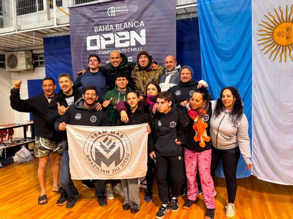 La Academia Team Más Ventania tuvo una destacada actuación en el Open Bahía Blanca de Jiu Jitsu