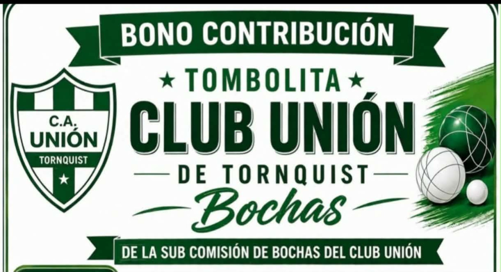 El Club Unión lanzó una tombolita para recaudar fondos para la Subcomisión de Bochas