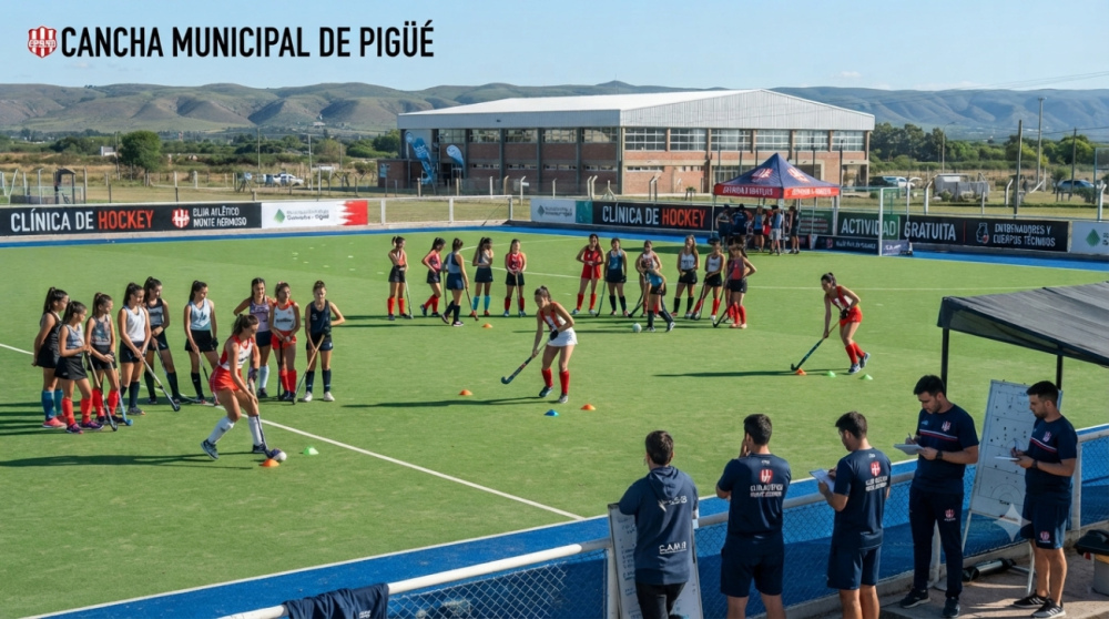 Clínica de Hockey de Alto Rendimiento en Pigüé: El Club Atlético Monte Hermoso desembarca con una capacitación gratuita
