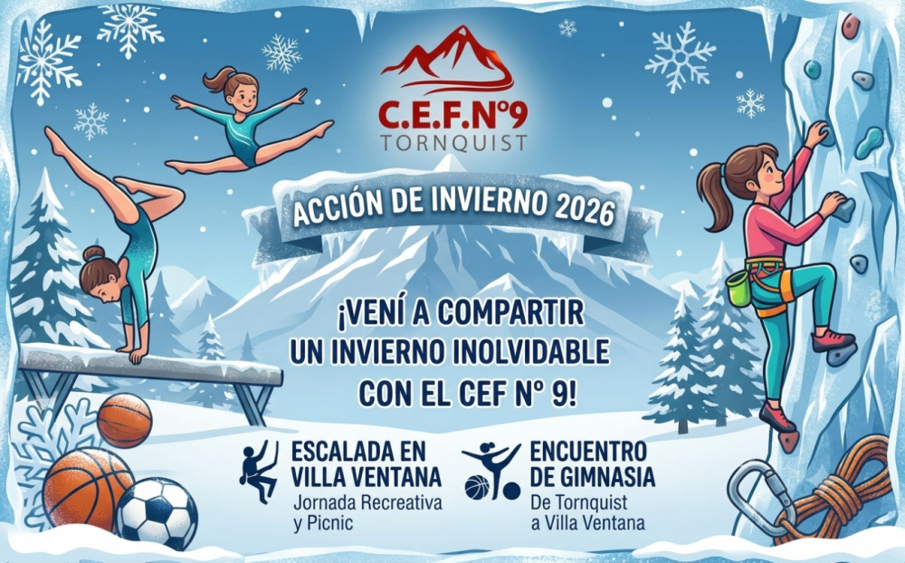 Vacaciones a puro movimiento: El CEF N° 9 despliega su ”Acción de Invierno 2026” en Villa Ventana