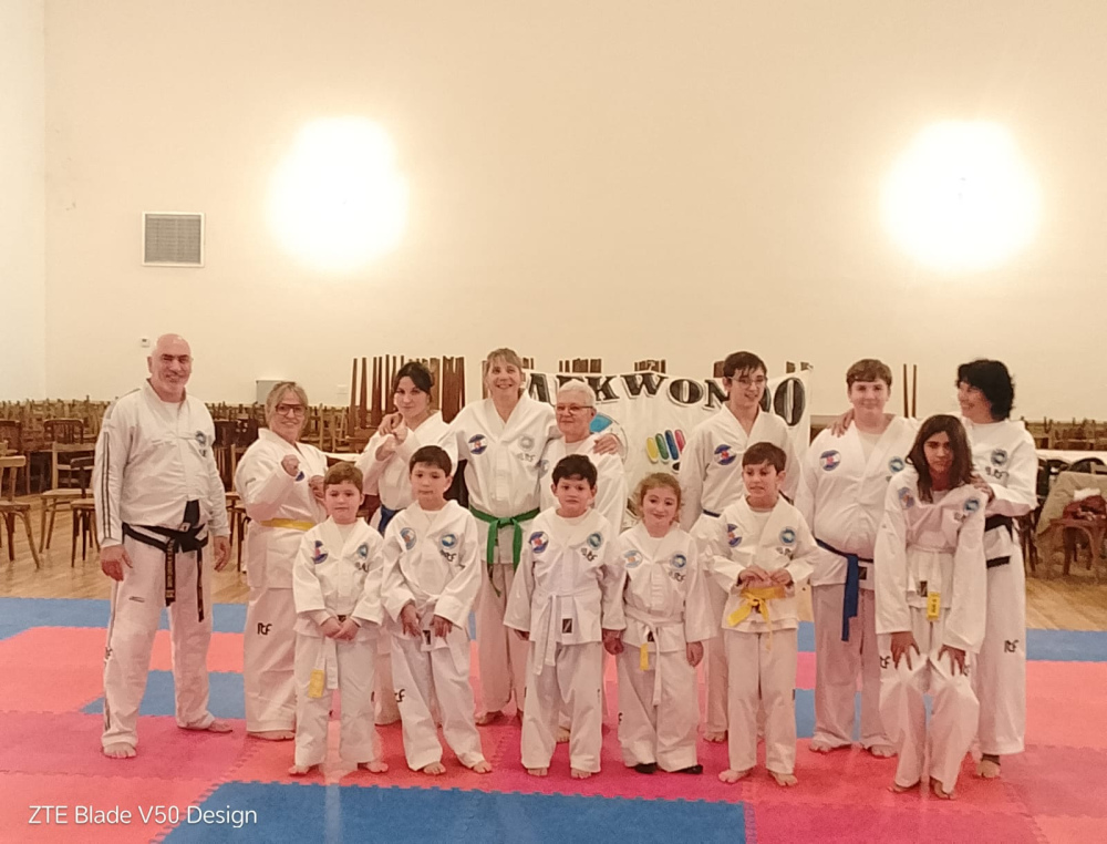 Alumnos de Taekwondo ITF rindieron examen de cinturón en Tornquist