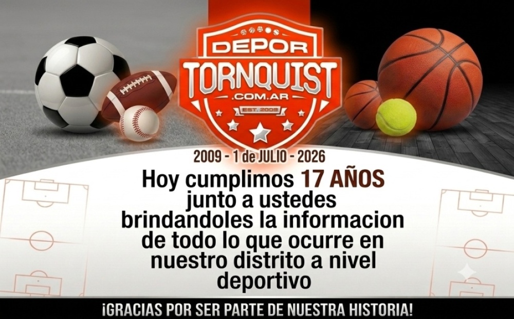 Deportornquist celebra 17 años informando el deporte de la región