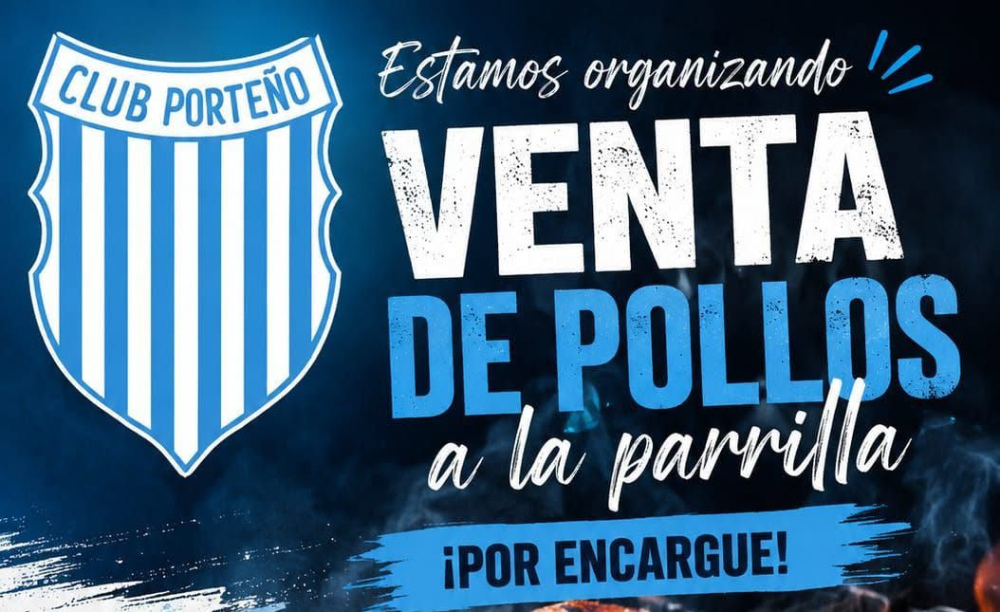 El Club Porteño de Saldungaray organiza una gran venta de pollos a la parrilla para recaudar fondos
