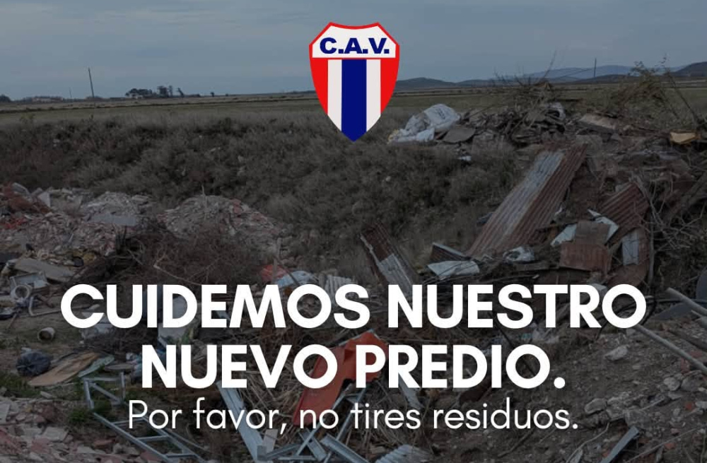 Cuidemos nuestro nuevo predio: el Club Atlético Ventana dice basta a la basura