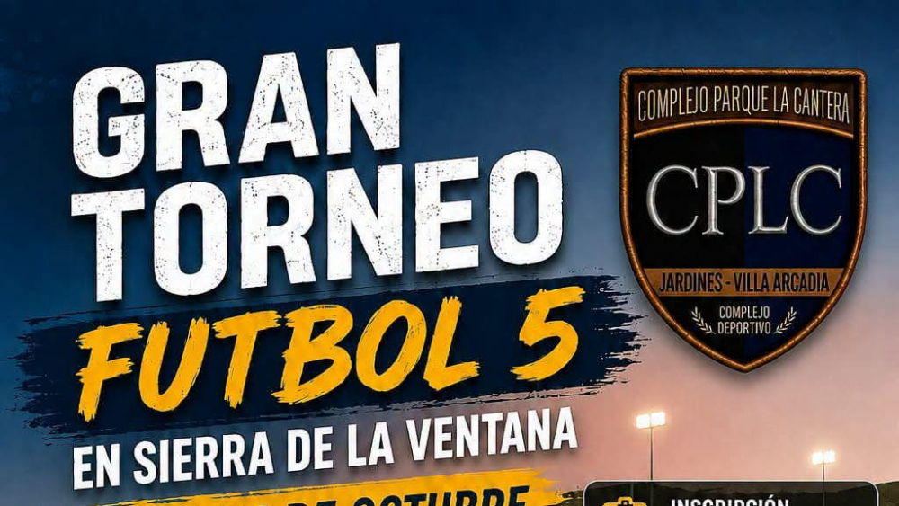 Fútbol, amigos y naturaleza: Llega el gran torneo de fútbol 5 a Sierra de la Ventana