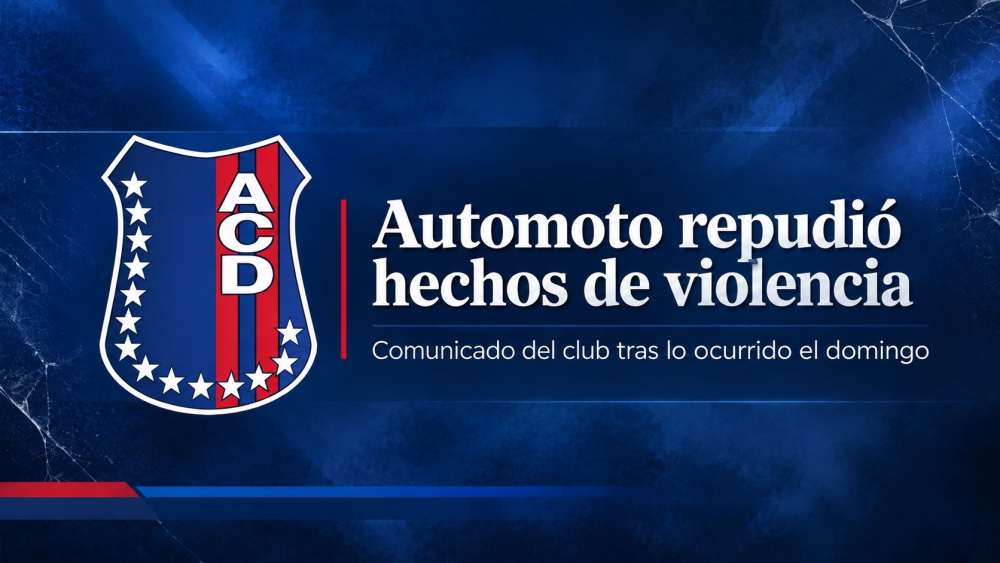 Automoto repudió hechos de violencia ocurridos en su estadio