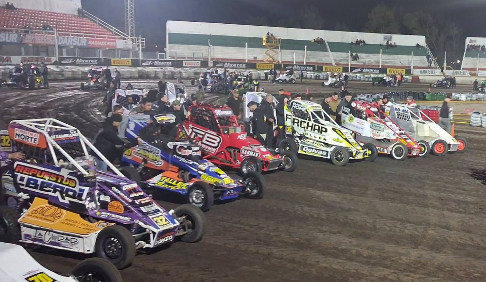 El Midget cerró su Campeonato Invernal en Aldea Romana con presencia de pilotos de Tornquist