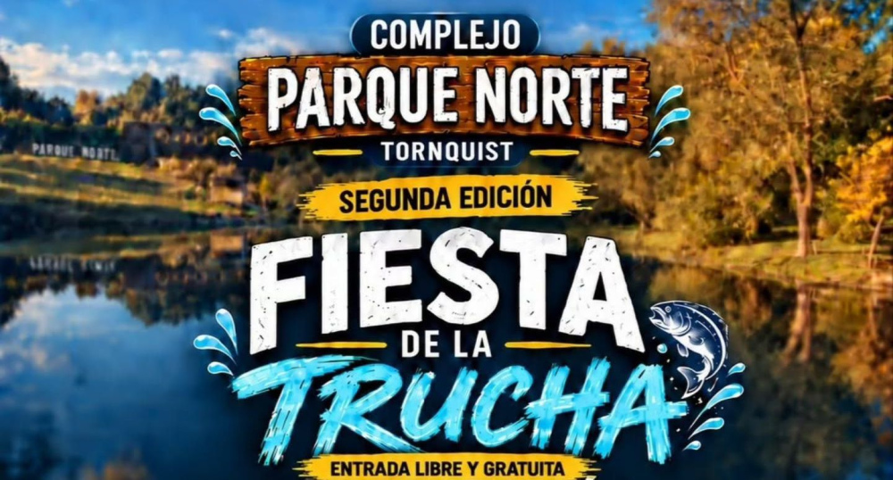 Se viene la 2ª edición de la Fiesta de la Trucha en Tornquist: pesca, gastronomía y espectáculos en Parque Norte