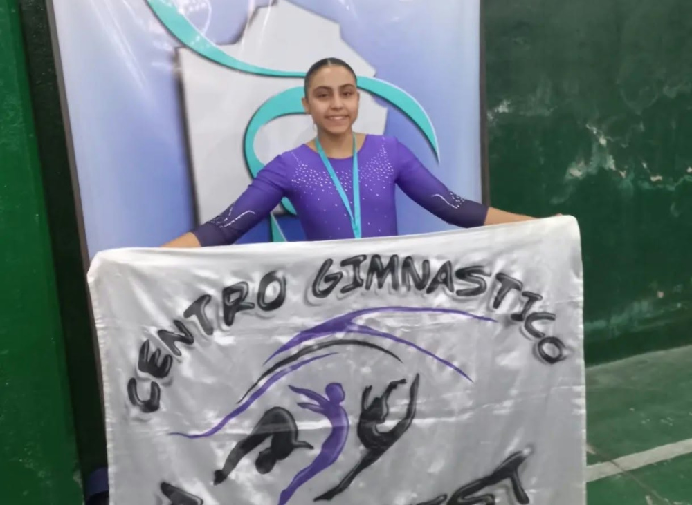 Destacada actuacion de Nixie Schwab en la Final Provincial de gimnasia en Aguas Verdes