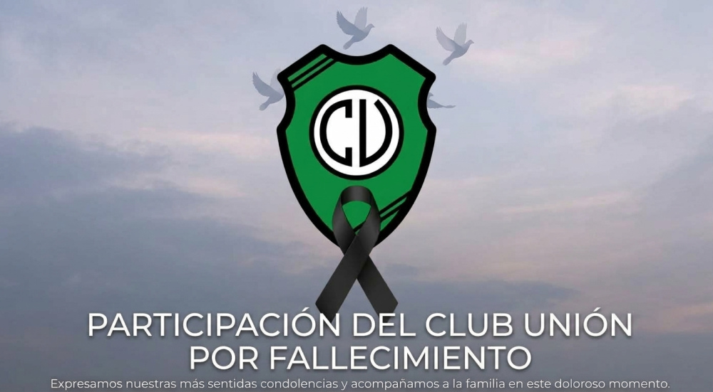 Participacion del Club Union por fallecimiento