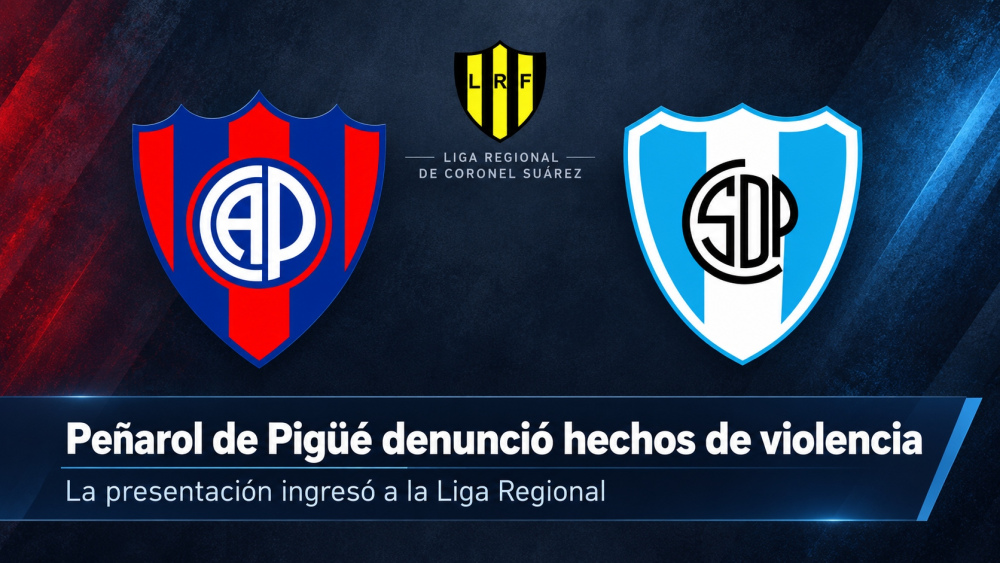 LRF: Peñarol de Pigüé denunció graves hechos de violencia en el partido de Reserva ante su homónimo de Guaminí