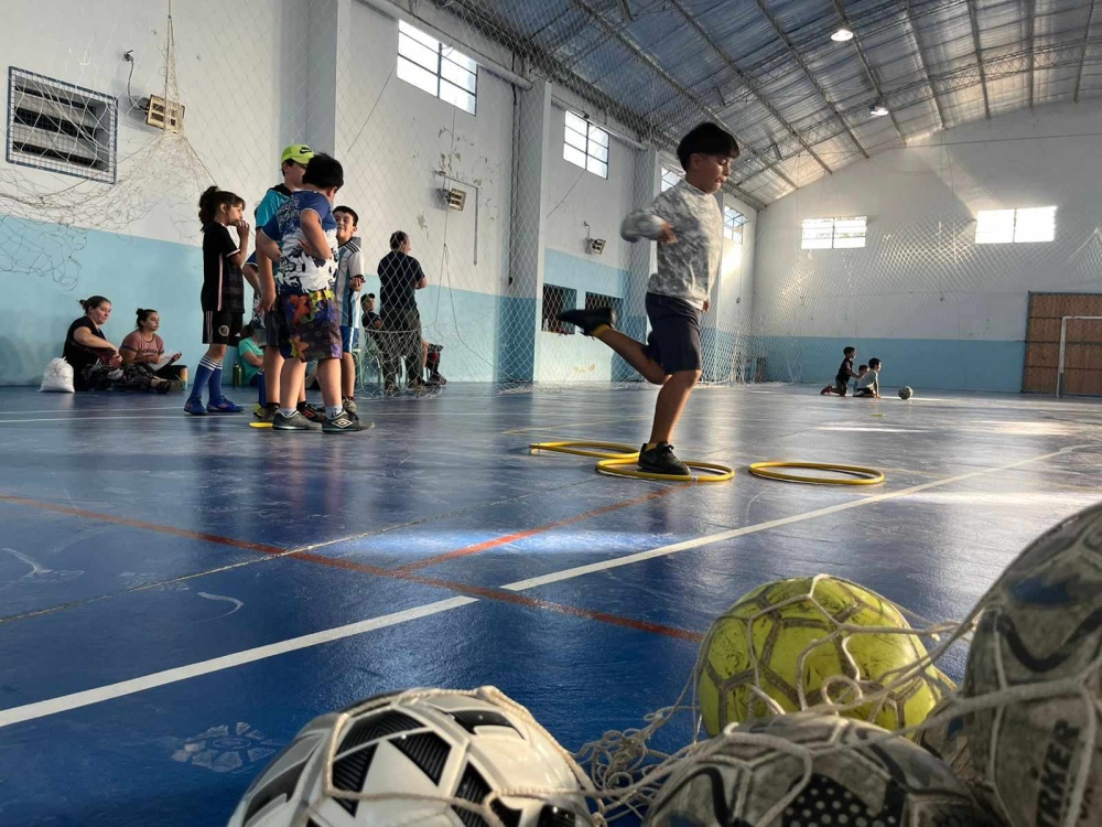 Comenzaron las actividades en la escuelita de futbol del Club General San Martin de Chasico