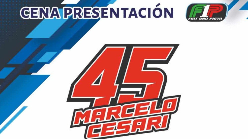 El tornquistense Marcelo Cesari presenta esta noche su Fiat Uno Pista Nro. 45