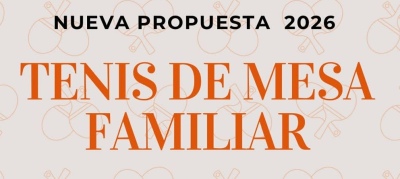 Nueva propuesta de tenis de mesa familiar en el CEF N&deg; 9