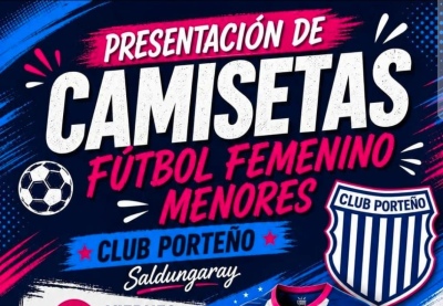 El futbol femenino de Porte&ntilde;o de Saldungaray presenta su nueva camiseta