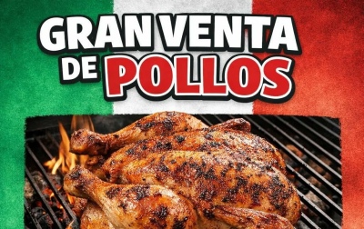 Gran venta de pollos durante el remate de la Sociedad Italiana