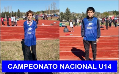 Destacada actuaci&oacute;n de atletas del distrito en el Campeonato Nacional U14