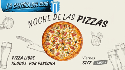 Pizza libre, m&uacute;sica en vivo y buena onda: el Club Porte&ntilde;o prepara una noche para disfrutar