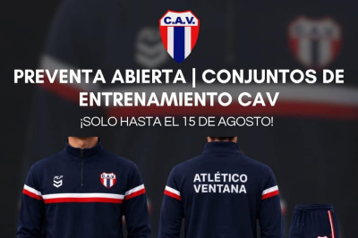 Comenz&oacute; la preventa de los nuevos conjuntos de entrenamiento para todas las disciplinas del Club A. Ventana