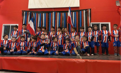 Una noche muy especial para la escuelita de futbol del Club A. Ventana
