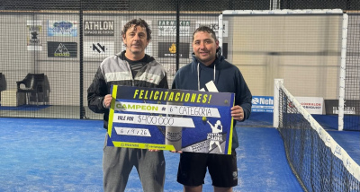 Claudio Lencina y Miguel Castro se consagraron campeones del cuarto torneo puntuable de 6&ordf; categor&iacute;a en Ventana Padel