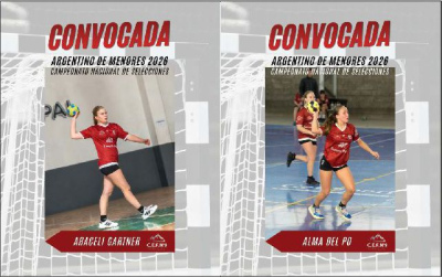 Araceli Gartner y Alma Del Po integran el Seleccionado de Menores que disputa el Campeonato Argentino