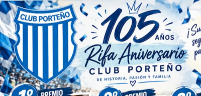 Club Porte&ntilde;o de Saldungaray celebra 105 a&ntilde;os de historia con una gran rifa aniversario