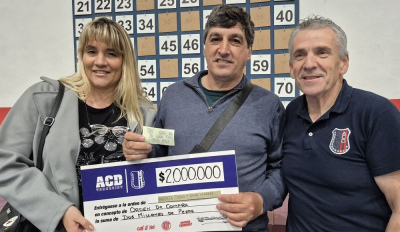 Andrea Tolosa e Ignacio Venanzi se quedaron con el premio mayor del bingo millonario de Automoto