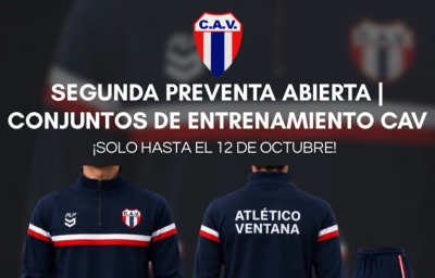 Hasta el 12 de octubre: Segunda preventa de conjuntos de entrenamiento del Club A. Ventana