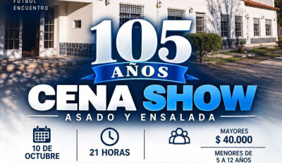 El Club Porte&ntilde;o de Saldungaray se prepara para festejar sus 105 a&ntilde;os con una gran cena show y baile familiar