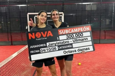 Destacada actuaci&oacute;n en Bah&iacute;a Blanca: Denise Janyistabro y Mar&iacute;a Emilia Ullmann fueron subcampeonas en Nova P&aacute;del