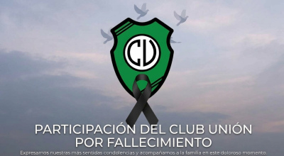Participacion del Club Union por fallecimiento