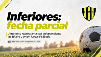 LRF: La vigesimotercera fecha del campeonato de inferiores se jugar&aacute; en forma parcial